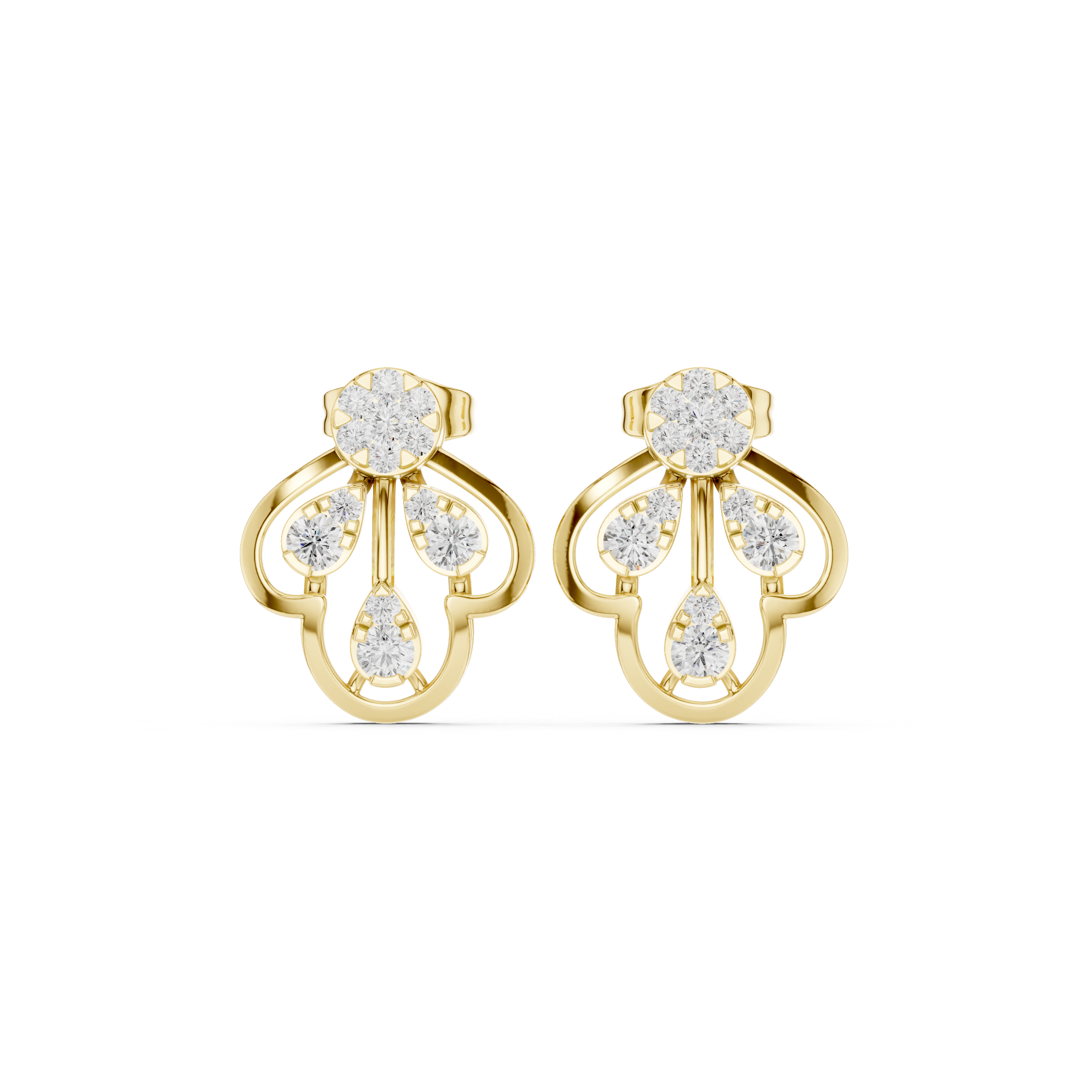 Whispering Willow Lab Grown Diamond Earrings Drops