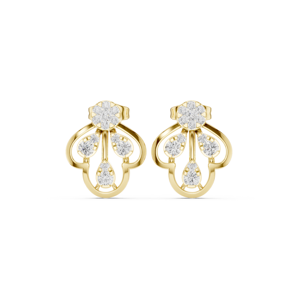 Whispering Willow Lab Grown Diamond Earrings Drops