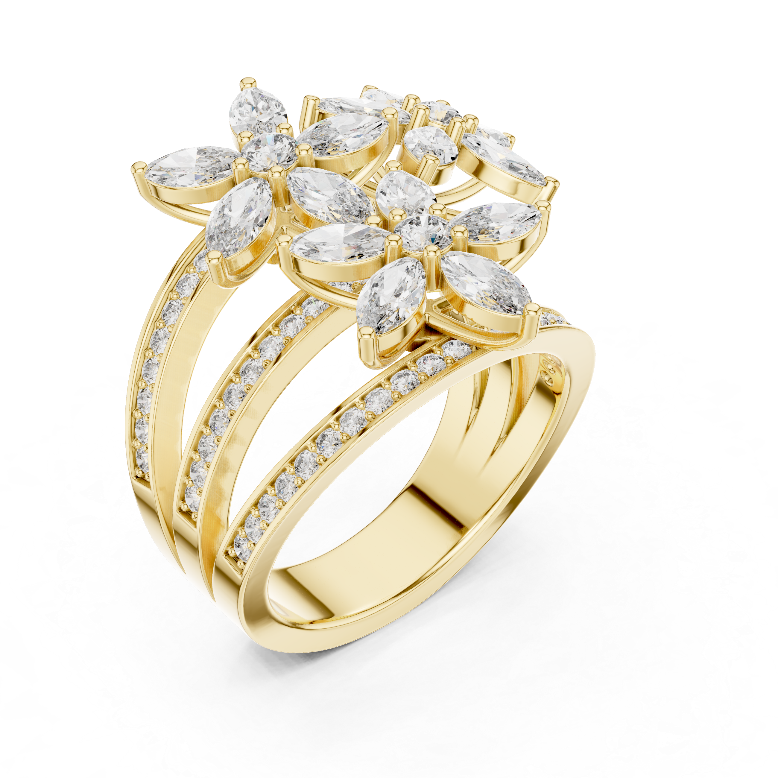 Enigma Code lab grown diamond ring