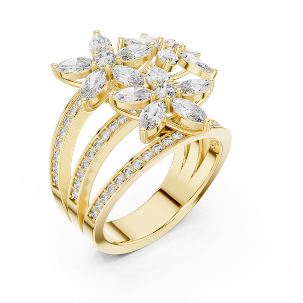 Enigma Code lab grown diamond ring
