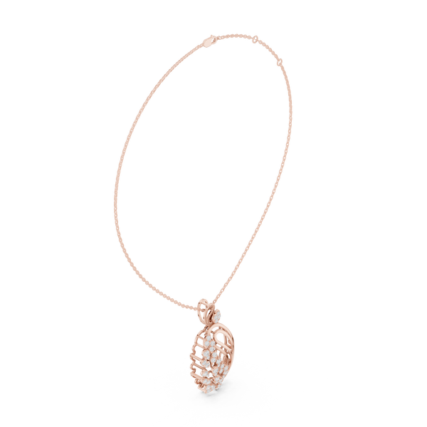 Gilded Petal Lab Grown Diamond Pendant