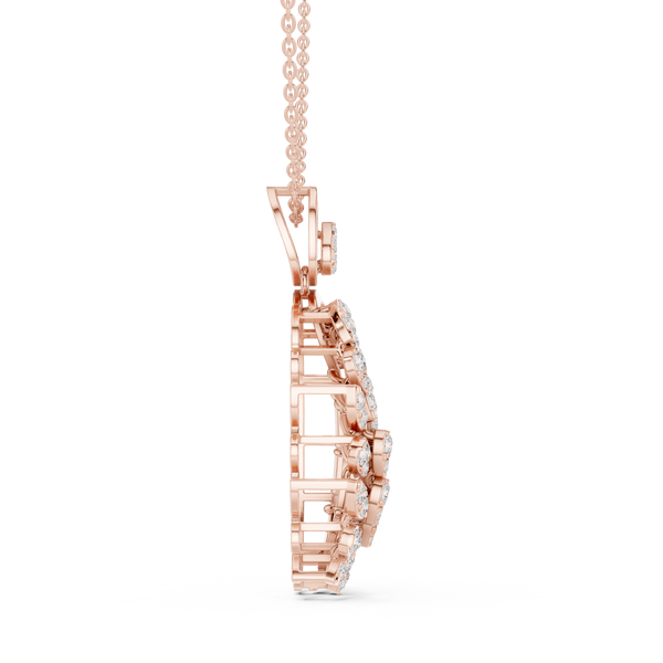 Gilded Petal Lab Grown Diamond Pendant