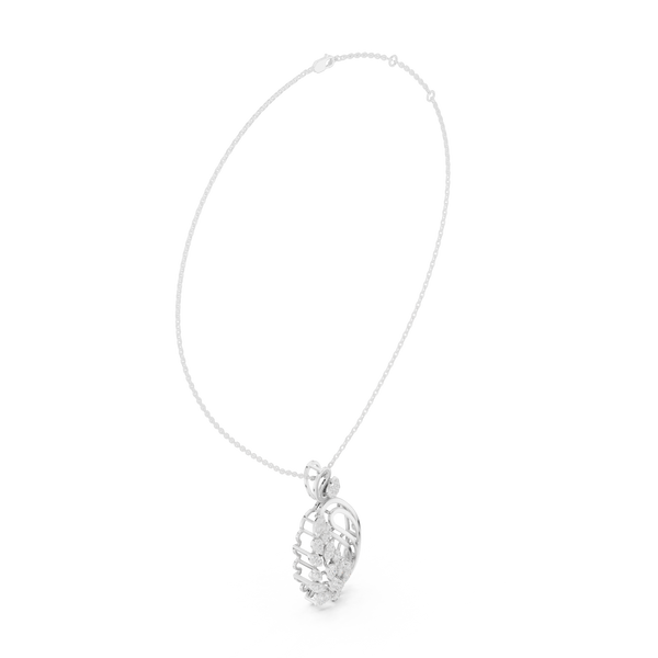 Gilded Petal Lab Grown Diamond Pendant