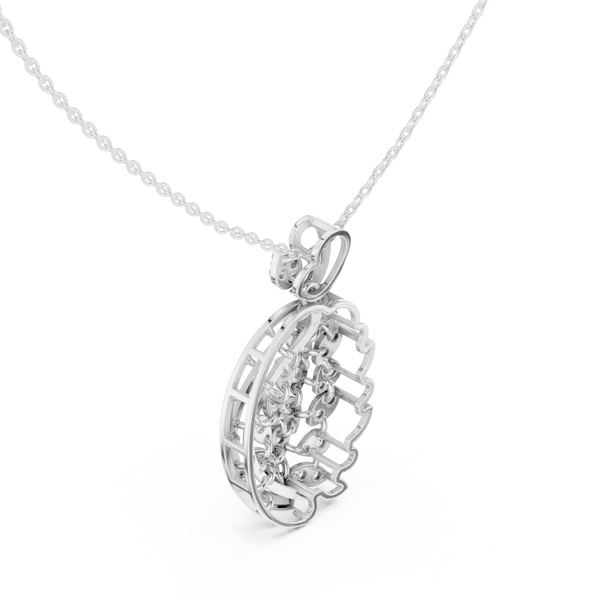 Gilded Petal Lab Grown Diamond Pendant