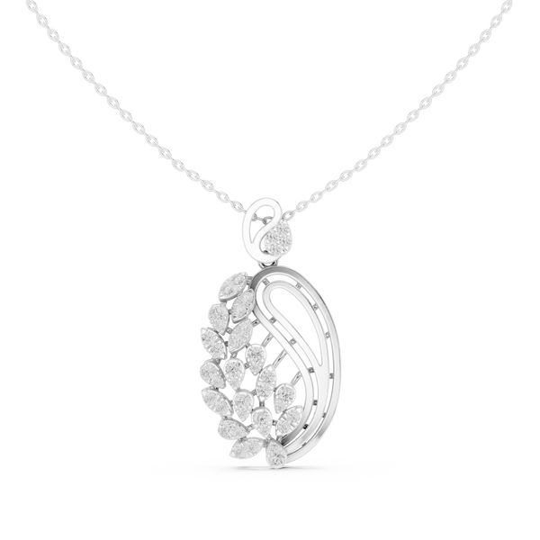 Gilded Petal Lab Grown Diamond Pendant