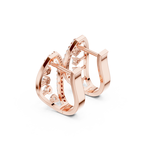 Flawless Beam Lab Grown Diamond Earrings Studs
