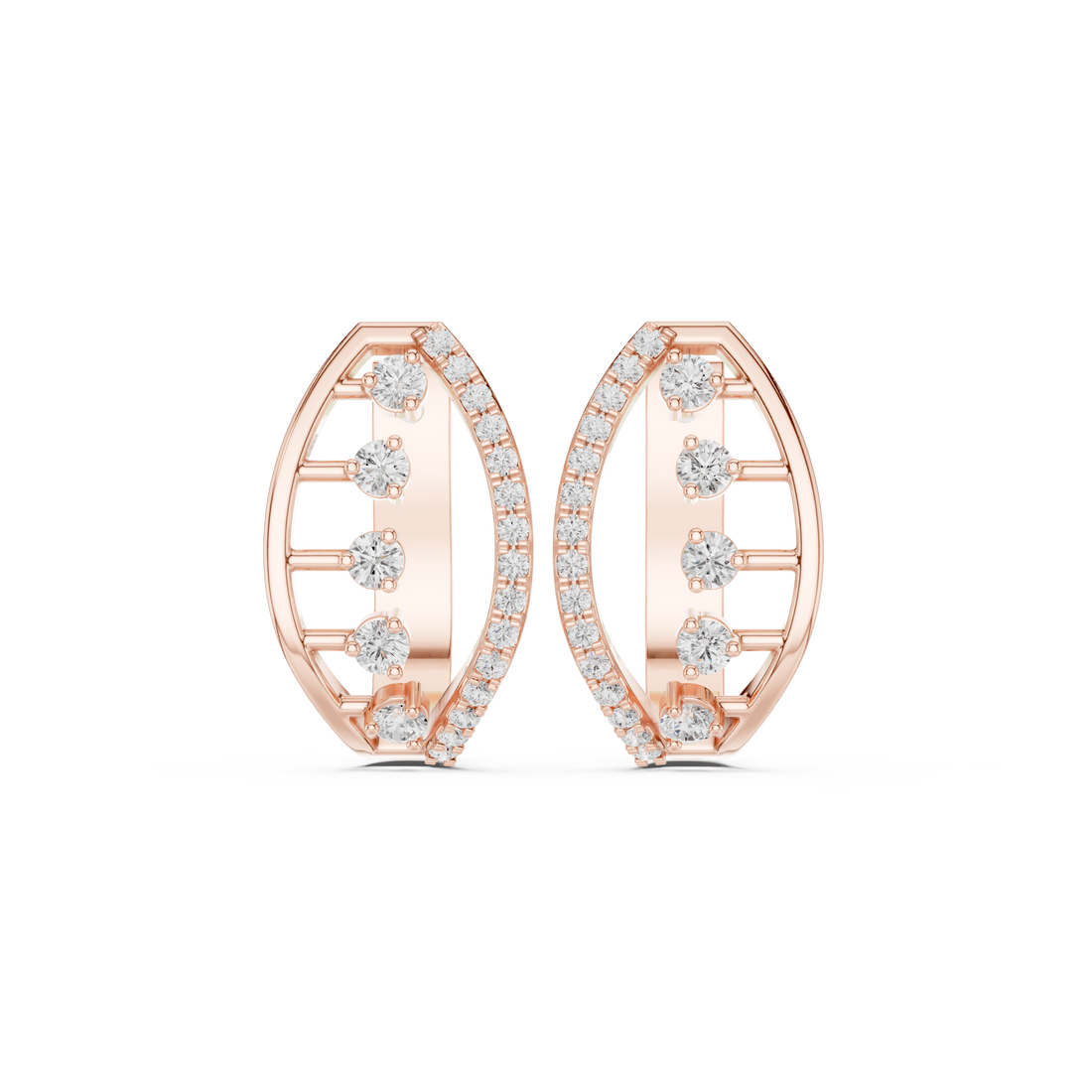 Flawless Beam Lab Grown Diamond Earrings Studs