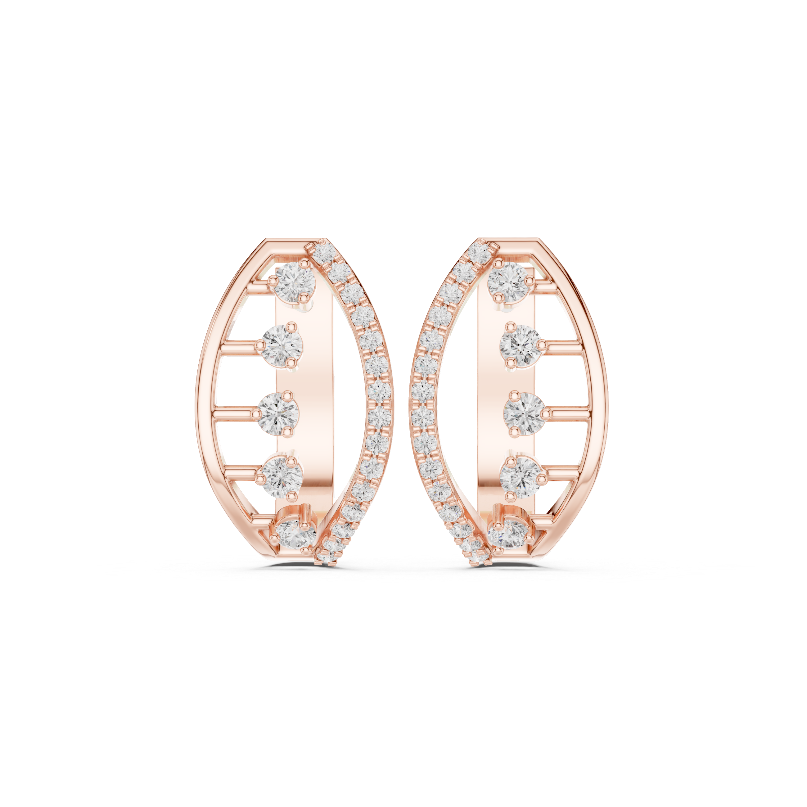 Flawless Beam Lab Grown Diamond Earrings Studs