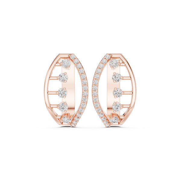 Flawless Beam Lab Grown Diamond Earrings Studs