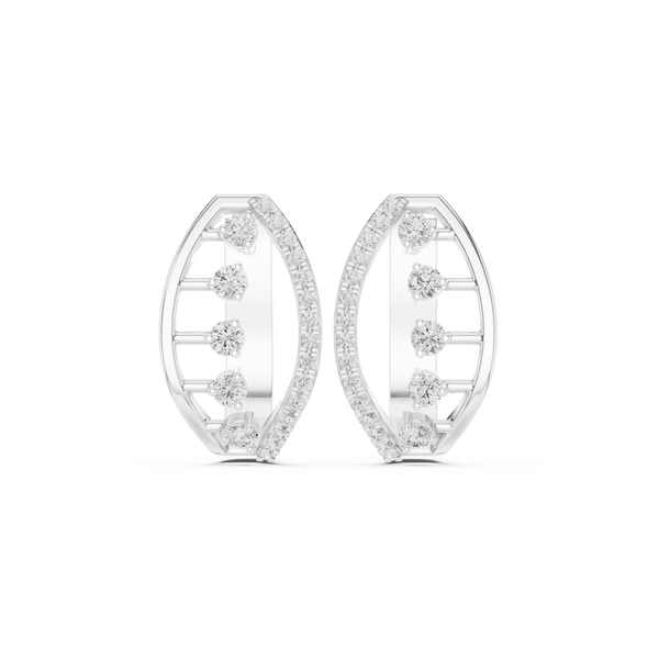 Flawless Beam Lab Grown Diamond Earrings Studs