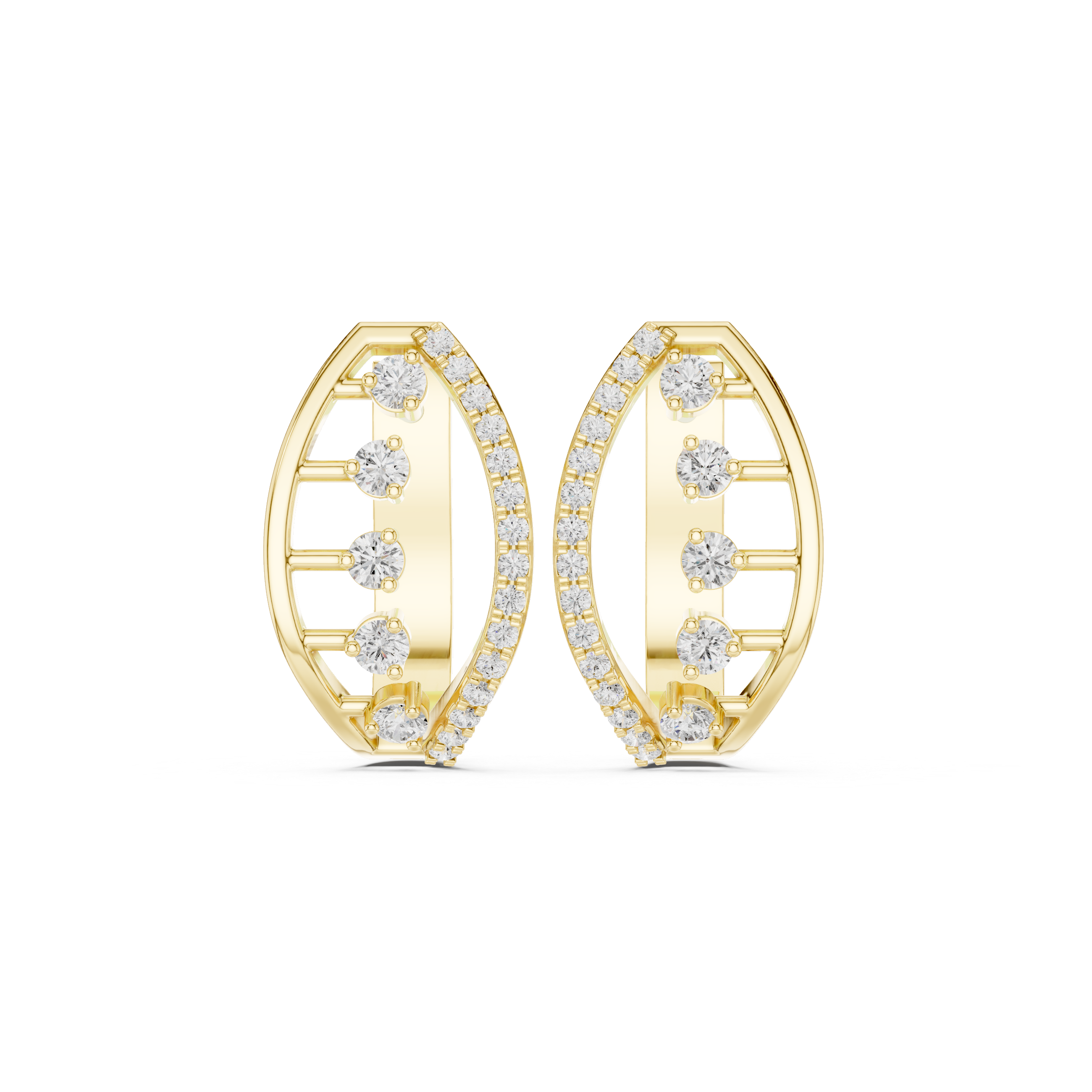 Flawless Beam Lab Grown Diamond Earrings Studs