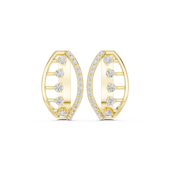 Flawless Beam Lab Grown Diamond Earrings Studs