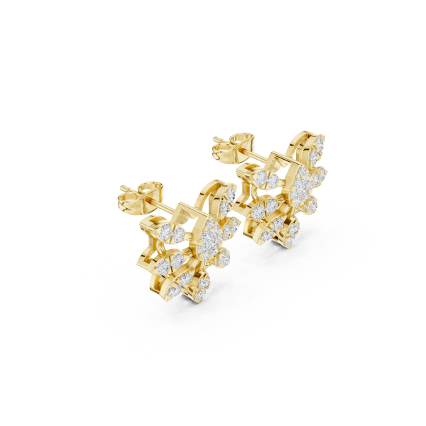 Solstice Ray Lab Grown Diamond Earrings Hoops
