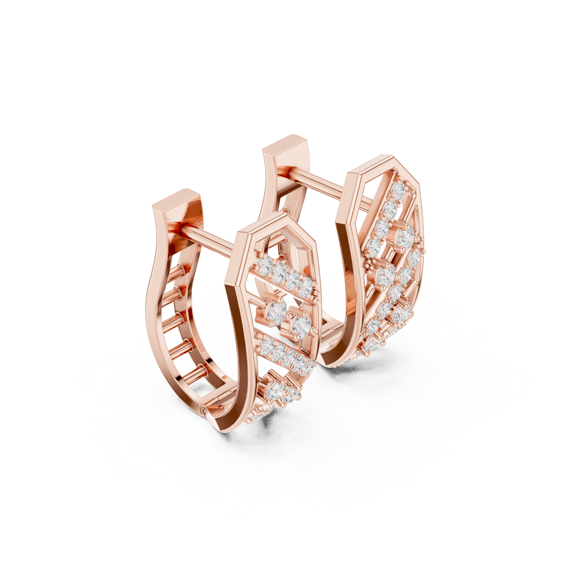 Top Notch lab grown diamond earring design
