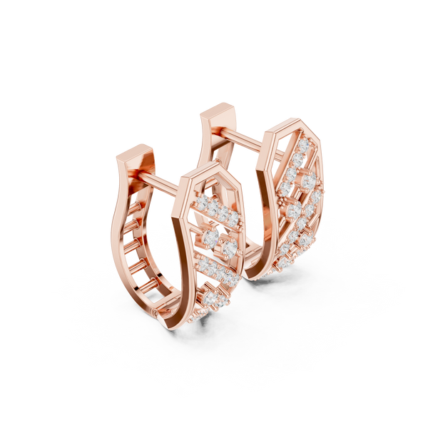 Top Notch lab grown diamond earring design