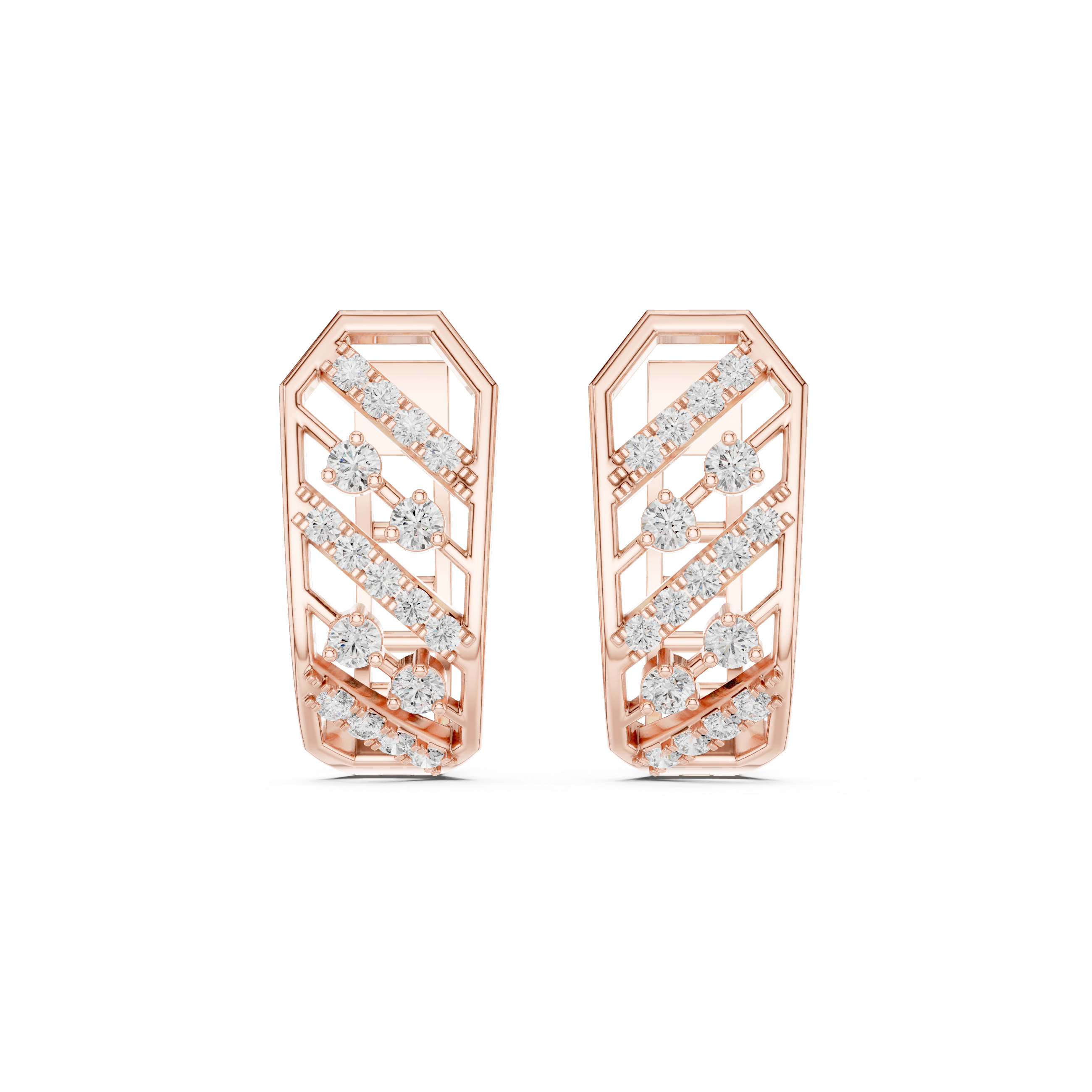 Crested Wave Lab Grown Diamond Earrings Pairs