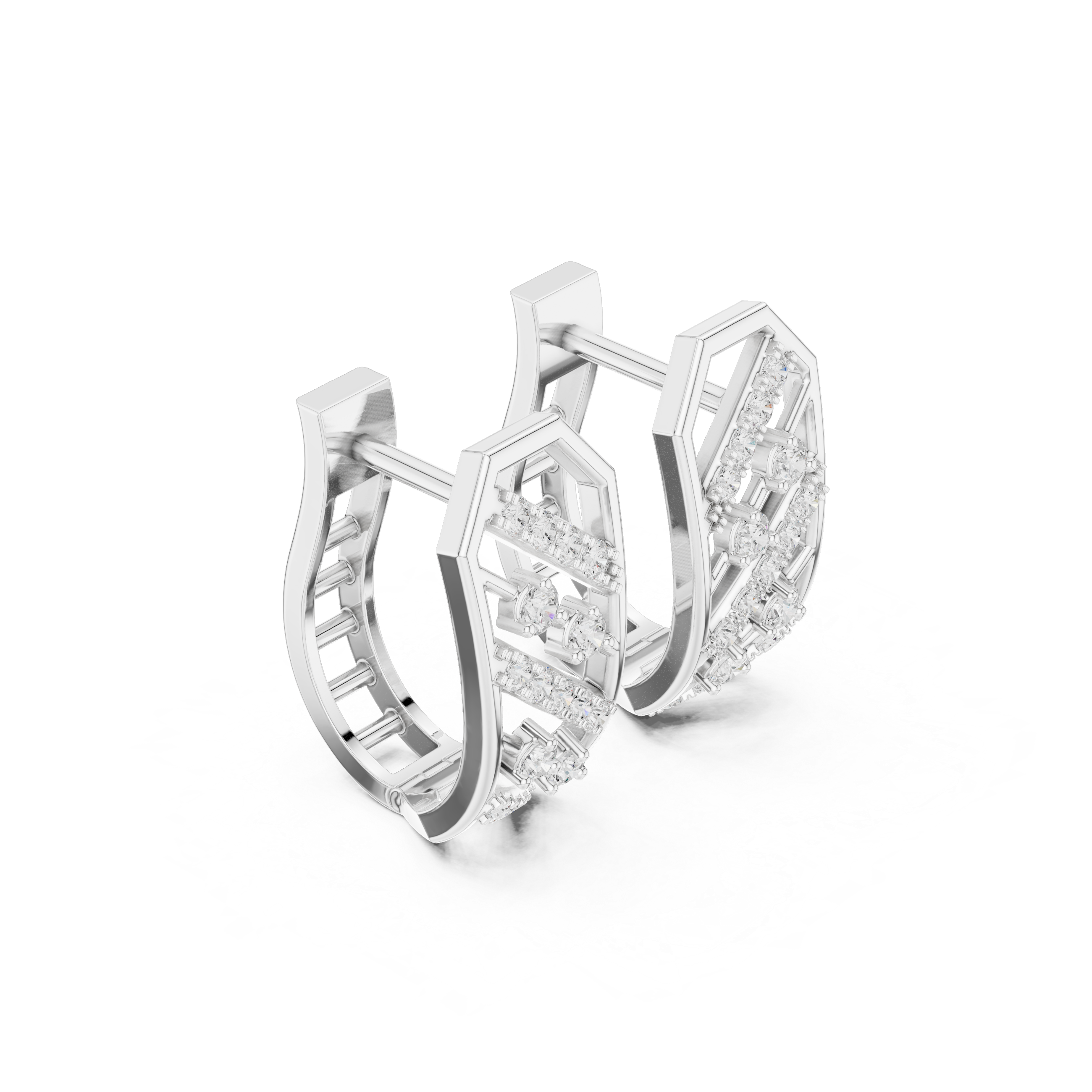 Top Notch lab grown diamond earring design