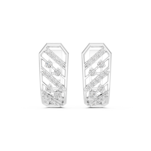 Top Notch lab grown diamond earring design