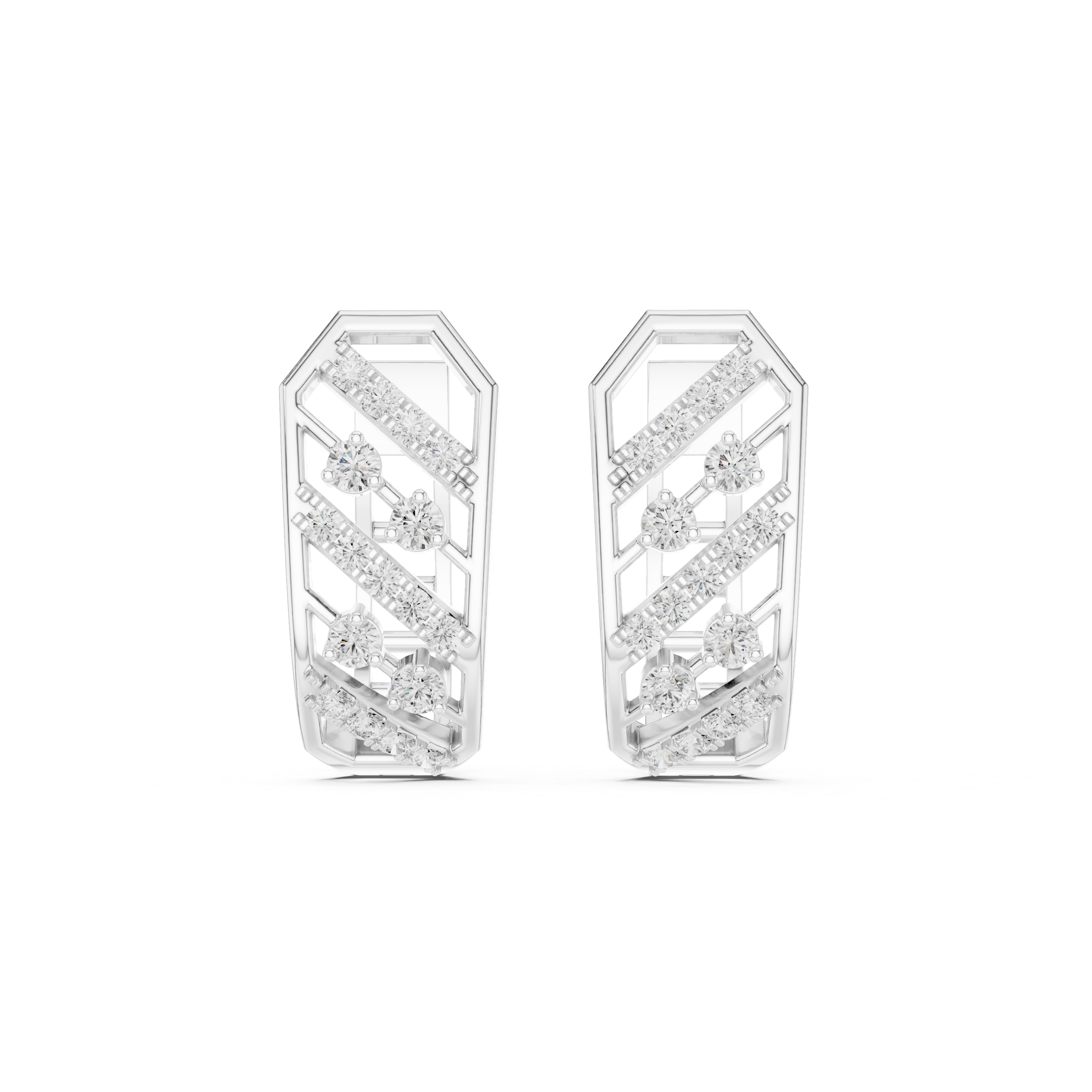 Crested Wave Lab Grown Diamond Earrings Pairs