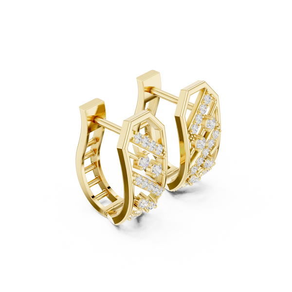 Top Notch lab grown diamond earring design