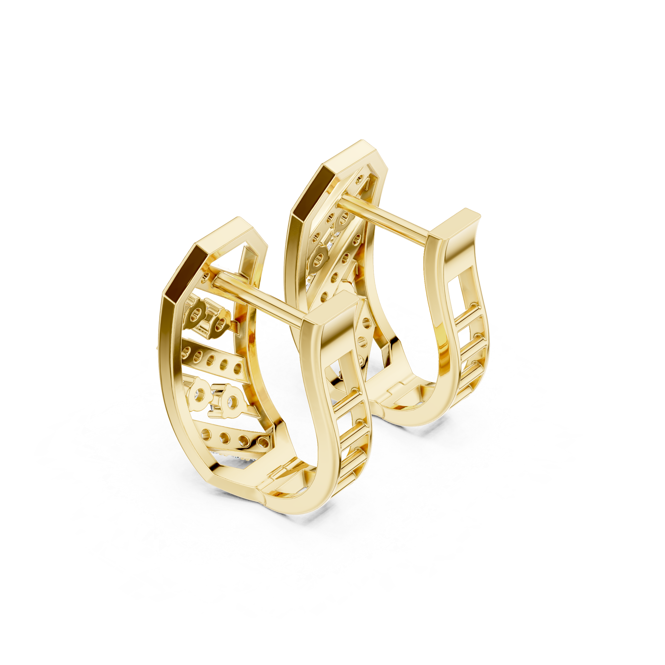 Top Notch lab grown diamond earring design
