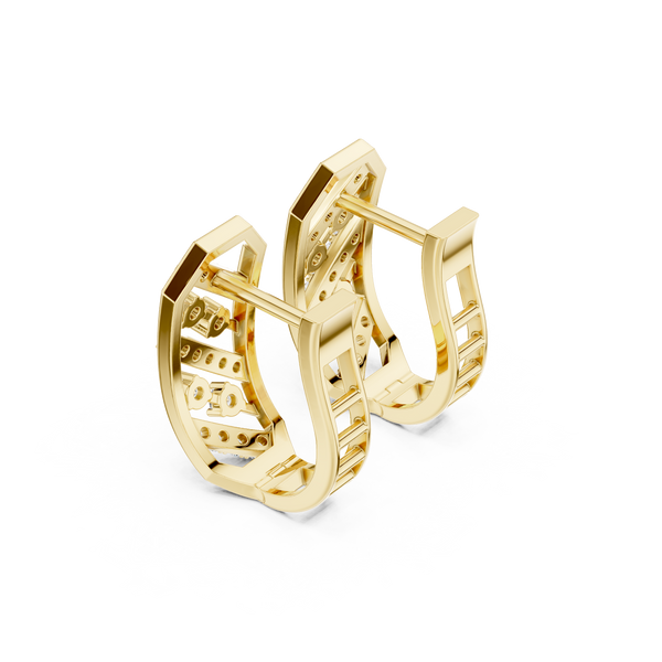 Crested Wave Lab Grown Diamond Earrings Pairs