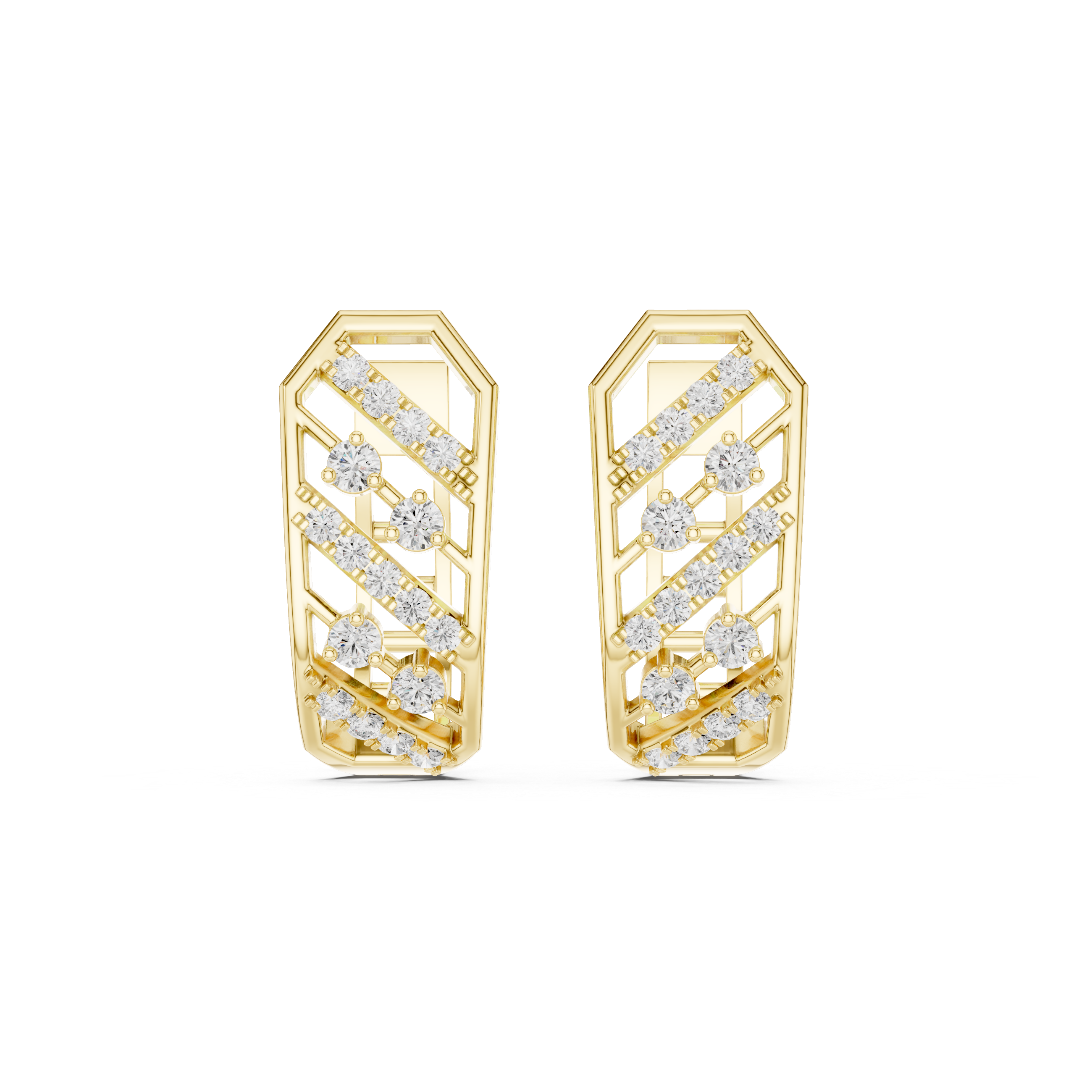 Crested Wave Lab Grown Diamond Earrings Pairs