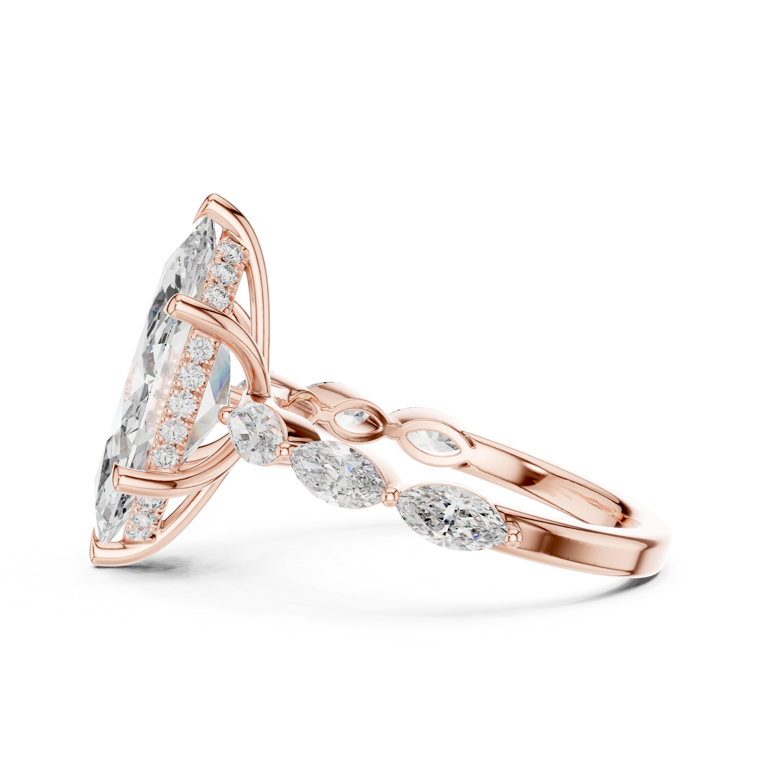 Autumn Gold lab grown diamond ring