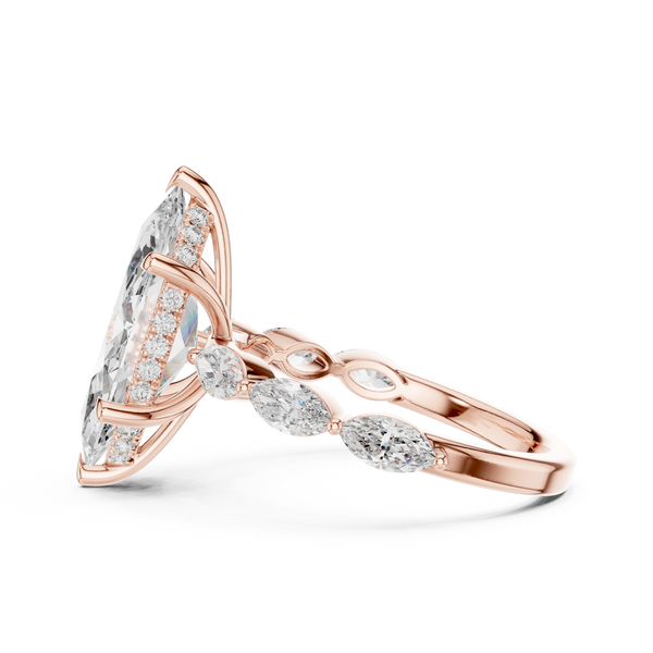 Autumn Gold lab grown diamond ring