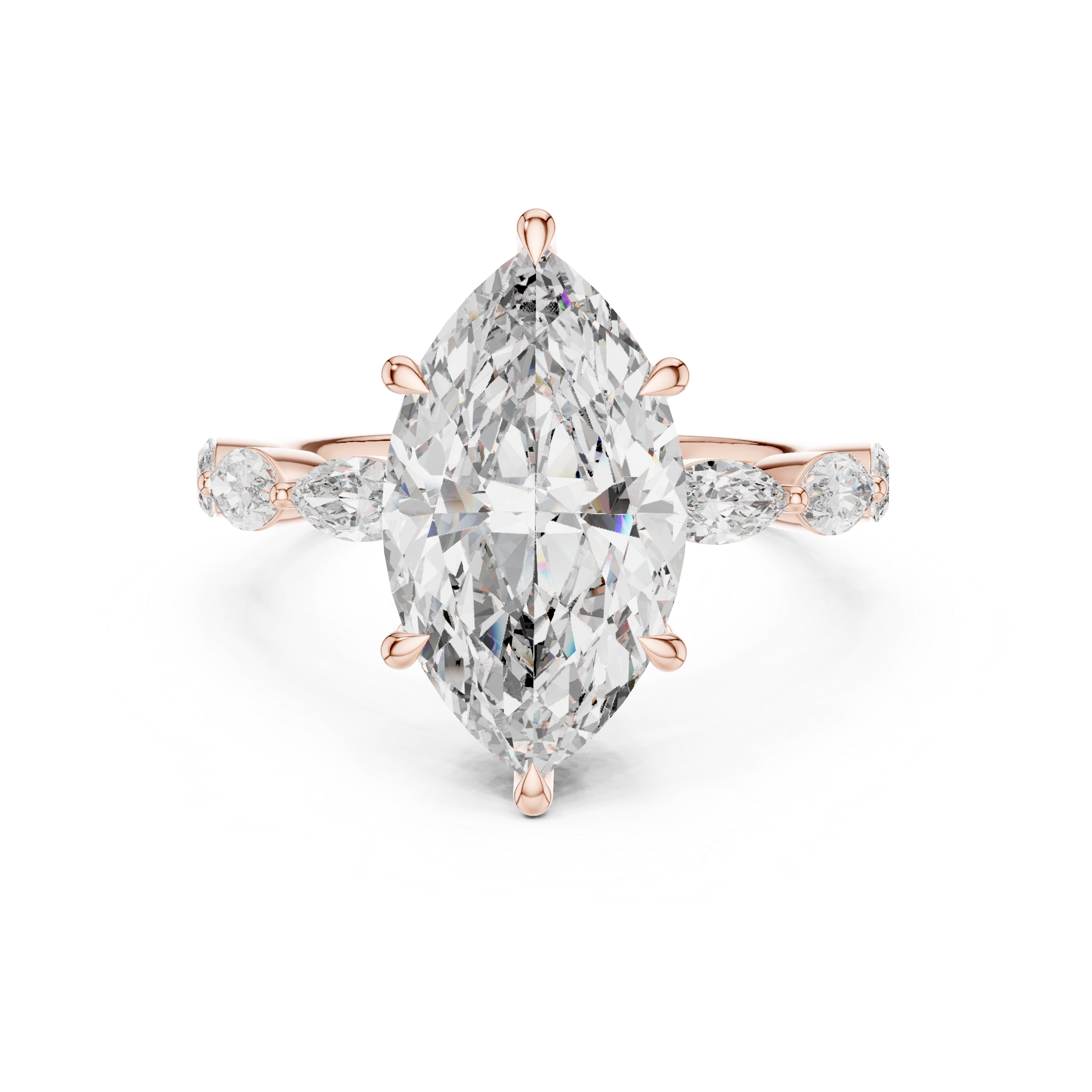 Autumn Gold lab grown diamond ring