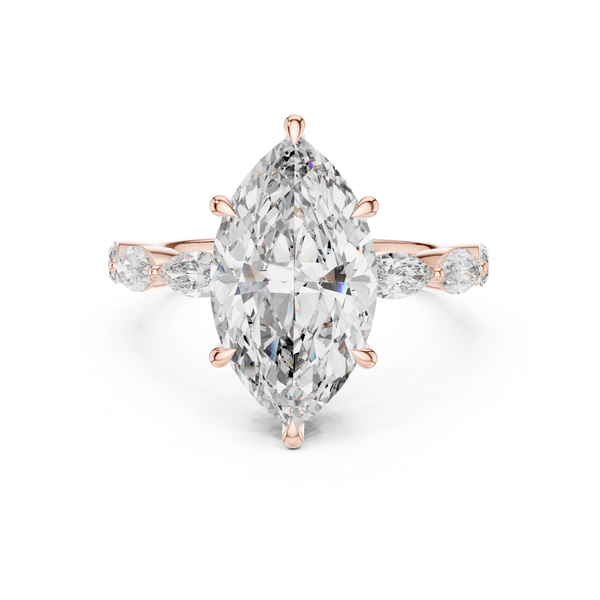 Autumn Gold lab grown diamond ring