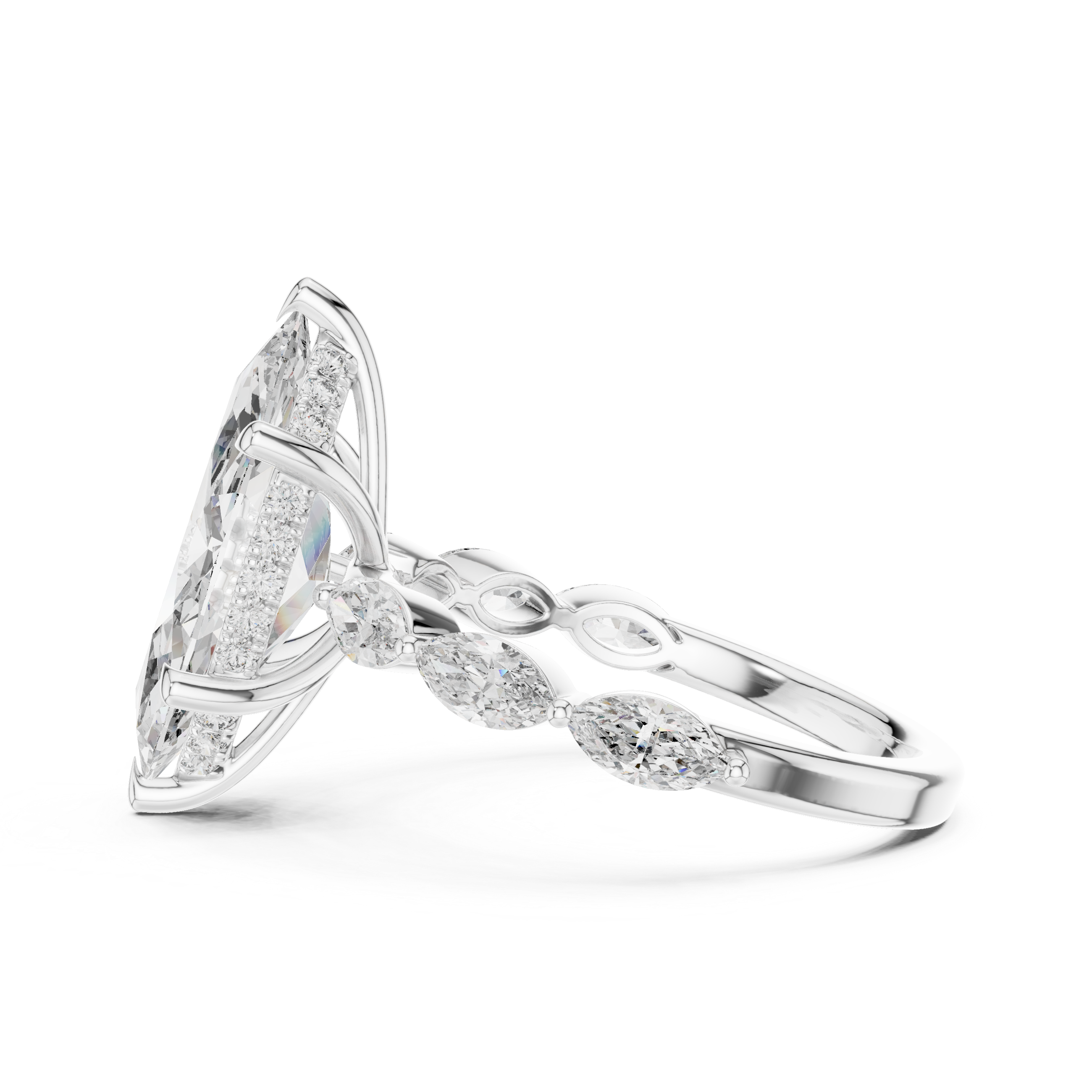 Autumn Gold lab grown diamond ring