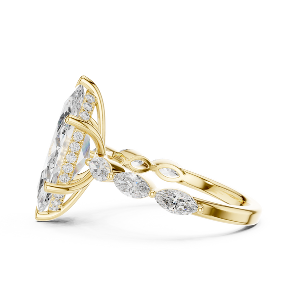 Autumn Gold lab grown diamond ring