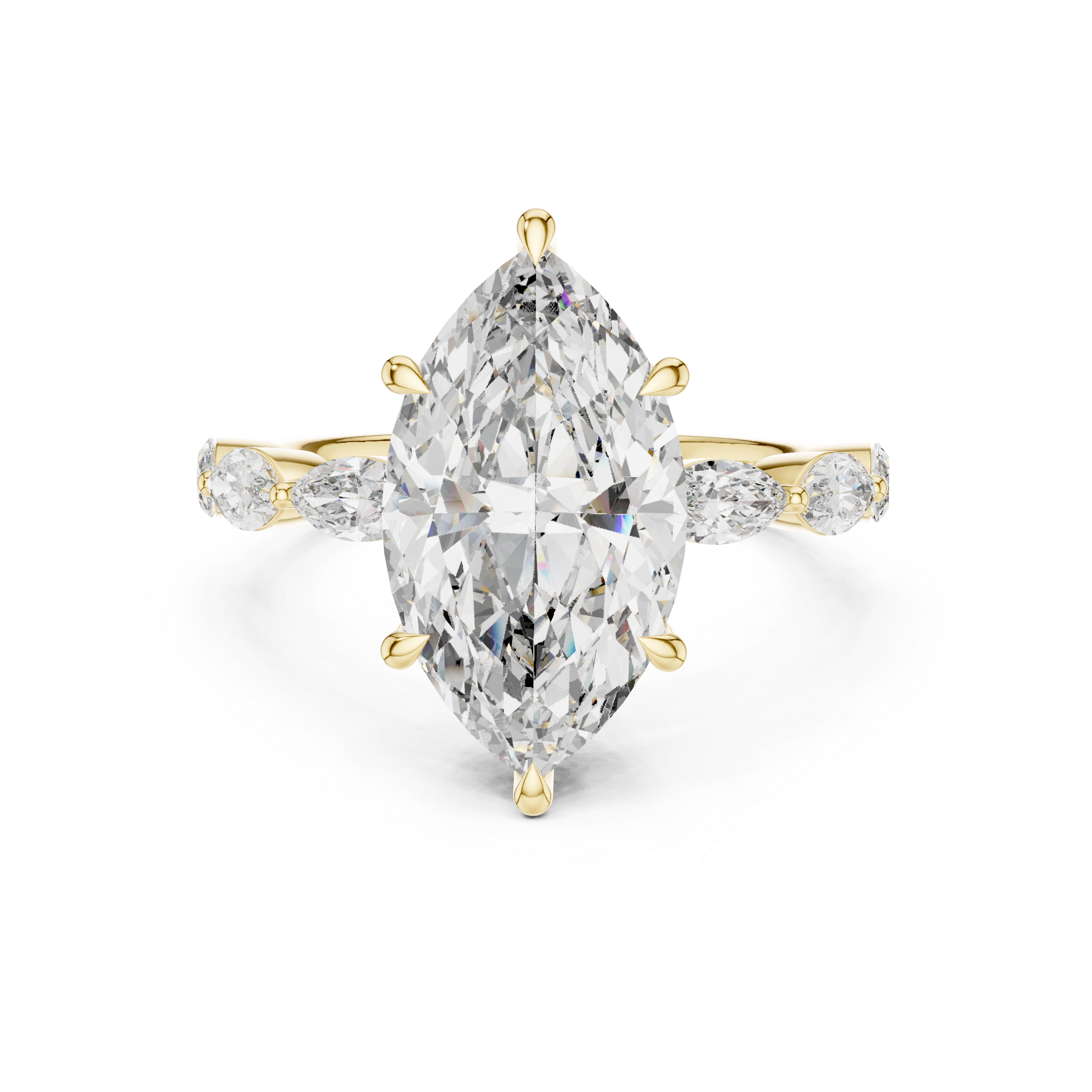 Autumn Gold lab grown diamond ring