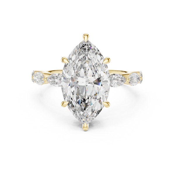 Autumn Gold lab grown diamond ring