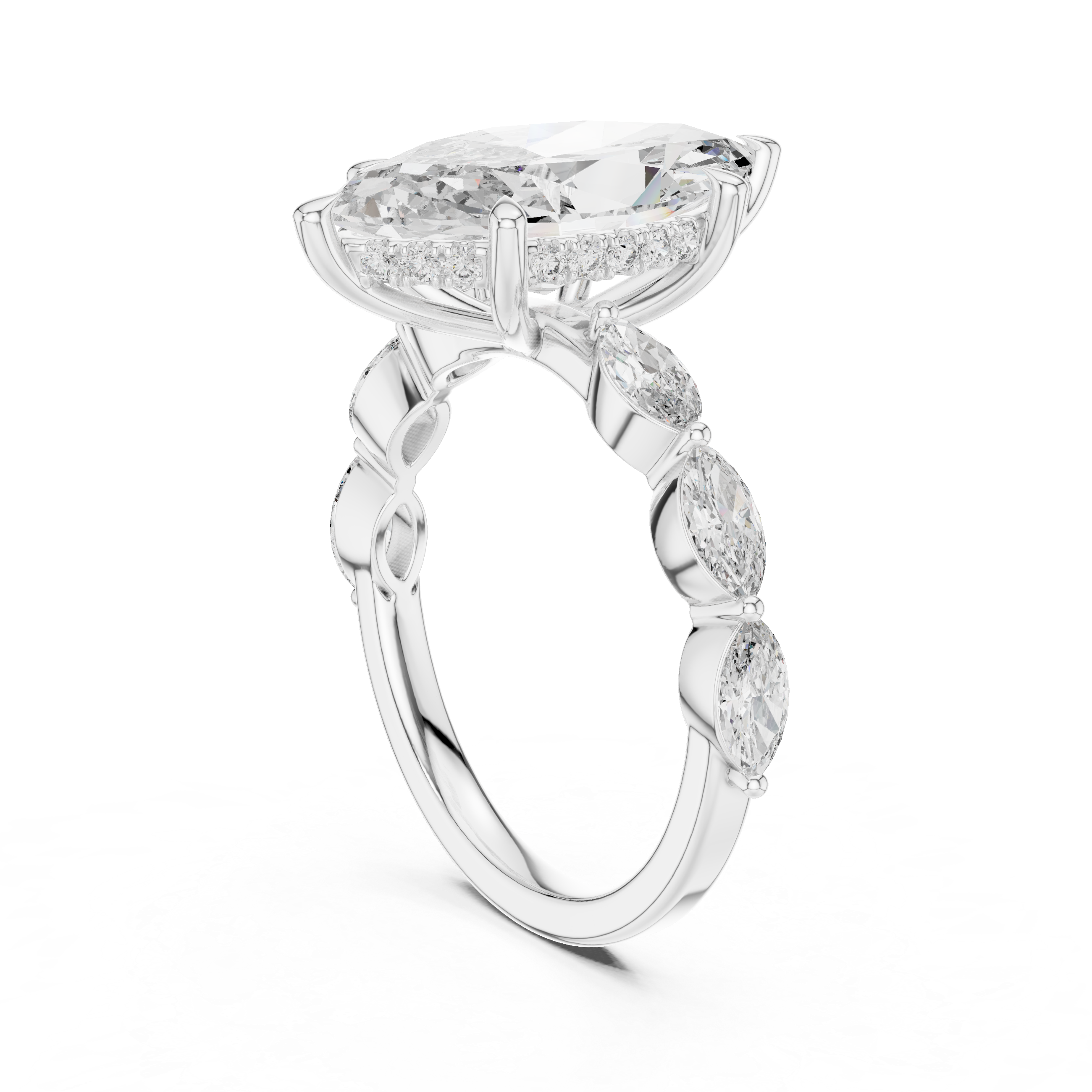 Autumn Gold lab grown diamond ring