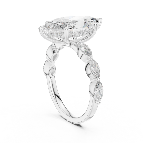Autumn Gold lab grown diamond ring