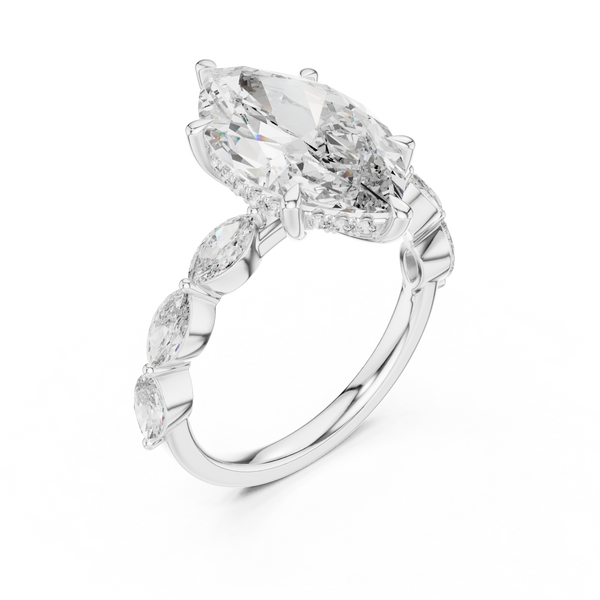 Autumn Gold lab grown diamond ring