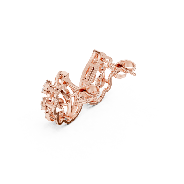 Nova Flare Lab Grown Diamond Earrings Hoops