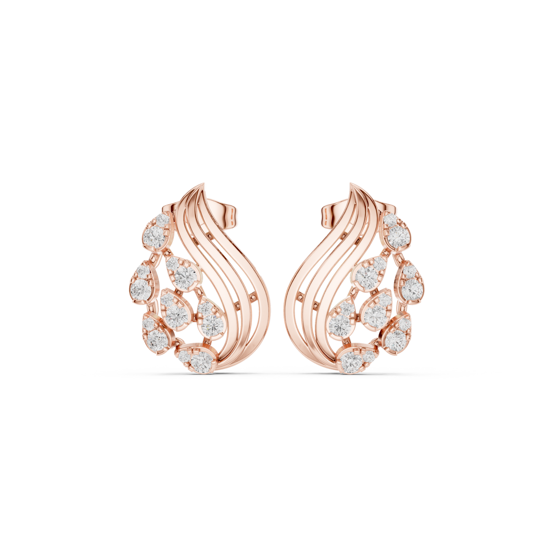 Nova Flare Lab Grown Diamond Earrings Hoops
