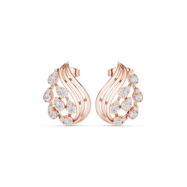 Nova Flare Lab Grown Diamond Earrings Hoops