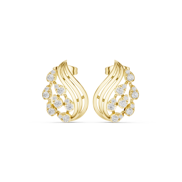 Nova Flare Lab Grown Diamond Earrings Hoops