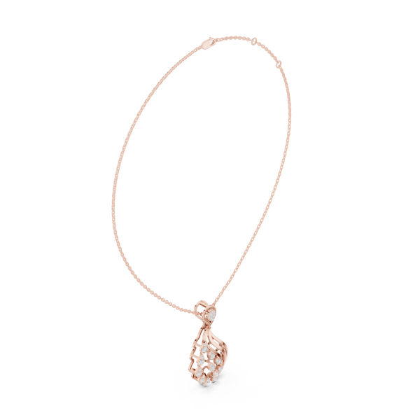Serene Twist Lab Grown Diamond Elegant Pendant