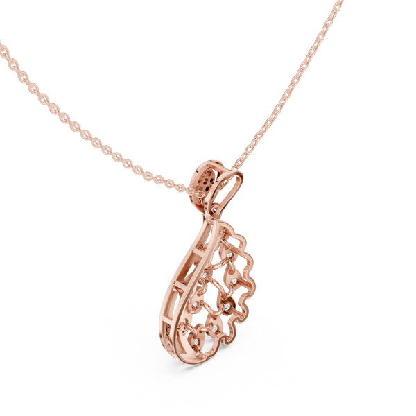 Serene Twist Lab Grown Diamond Elegant Pendant