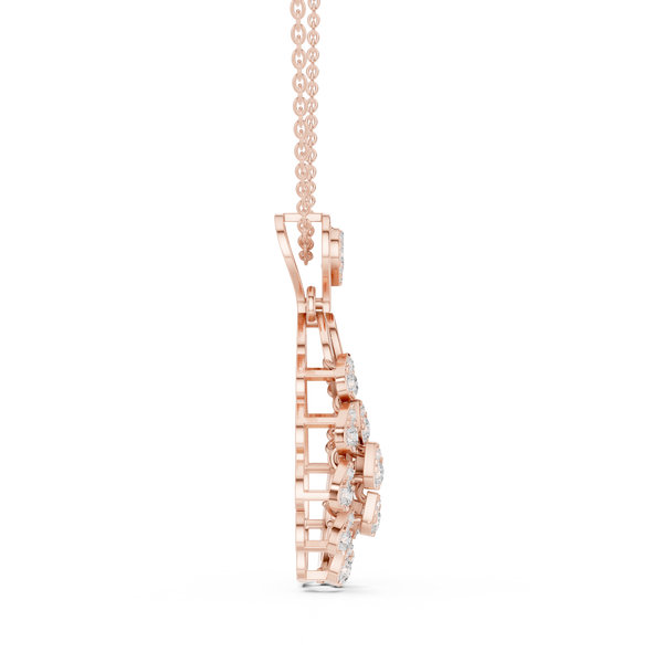 Serene Twist Lab Grown Diamond Elegant Pendant