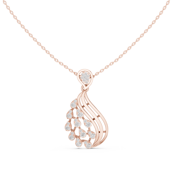Serene Twist Lab Grown Diamond Elegant Pendant