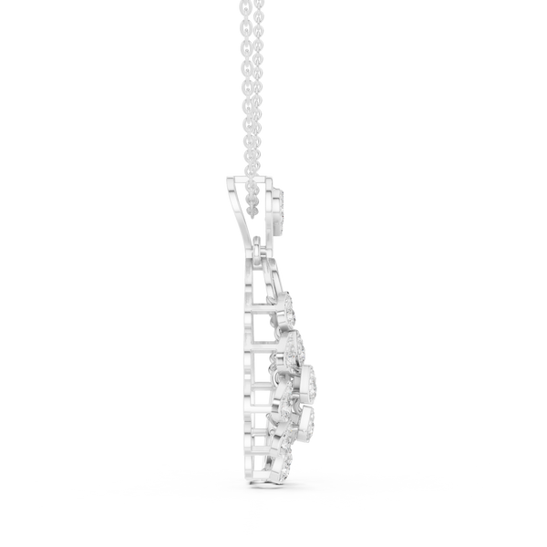 Serene Twist Lab Grown Diamond Elegant Pendant