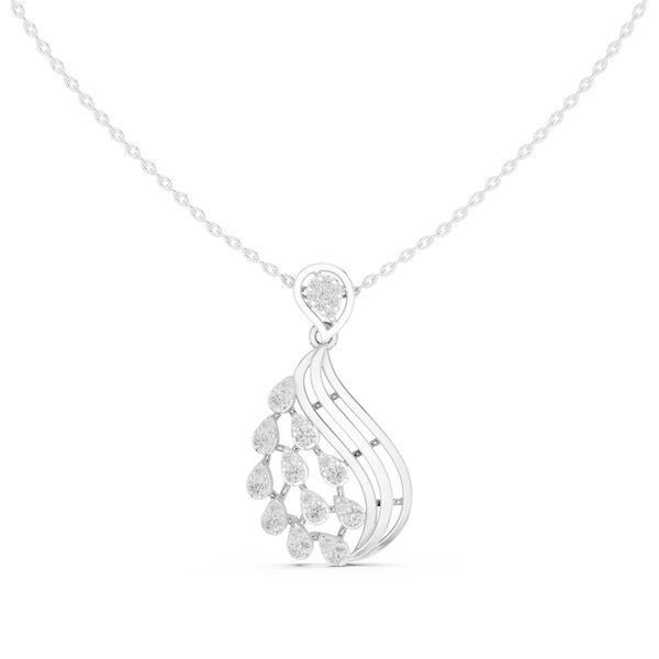 Serene Twist Lab Grown Diamond Elegant Pendant