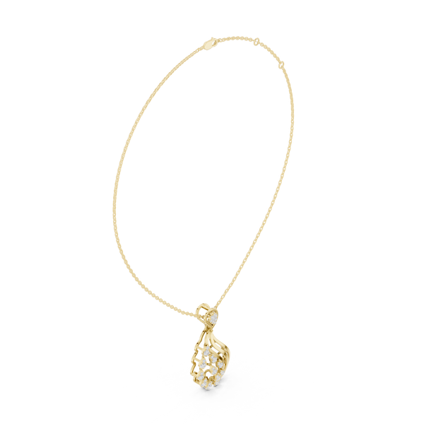 Serene Twist Lab Grown Diamond Elegant Pendant