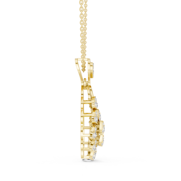 Serene Twist Lab Grown Diamond Elegant Pendant